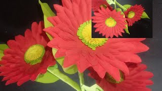 Paper Flower 🌺🌺 Flower decor idea 🌺🌺 Easy way to make a beautiful paper flower 🌺🌺 [upl. by Dnalkrik]