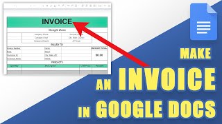 HOW TO Make an Invoice in Google Docs Customizable Templates [upl. by Aleka613]