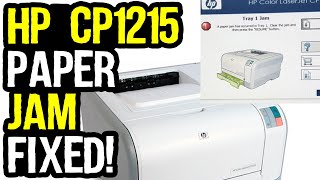 hp color laserjet cp1215 paper jam problem [upl. by Lebasiairam]