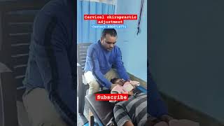 Cervical chiropractic adjustmentshortsfeed ytshorts india ranchi viralshort treatment [upl. by Dnomde104]