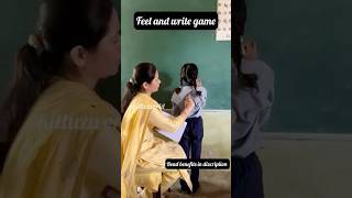 Sensory learning activity 🤩  Feel and write  shorts viral fun masti students teacher [upl. by Kryska]