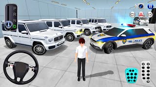 Police Car Mercedes Benz G Wagen All Car Parking in Garage amp 3D City Free Driving  3D Driving Class [upl. by Treble]