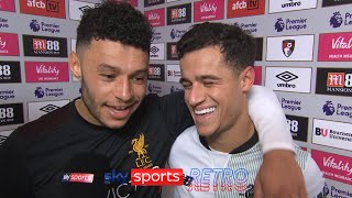 Alex OxladeChamberlain defends Philippe Coutinho when asked about transfer rumours [upl. by Ecarret]