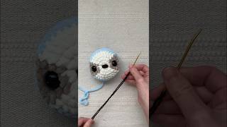 Facial Details for a Crochet Sloth  amigurumi [upl. by Orten]