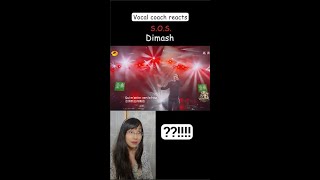 Dimash SOS reaction 🤯 Incredible vocal mastery [upl. by Adnovoj]