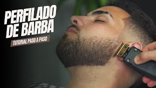 COMO PERFILAR UNA BARBA🔥 DELINEADO DE BARBA💈 [upl. by Nrobyalc]