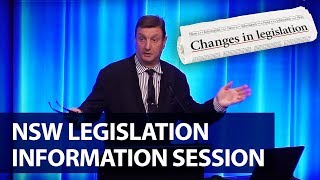 NSW legislation information session  PICA Group [upl. by Aznecniv]