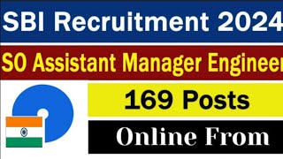 SBI Assistant Manager Engineer Online Form 2024Apply Online [upl. by Richardson419]