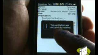 Install apps on BlackBerry Storm 9500  The Human Manual [upl. by Annodahs36]