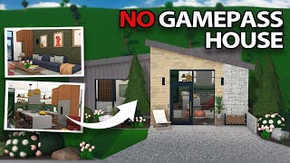 building a NO GAMEPASS HOUSE in BLOXBURG [upl. by Nagaet]