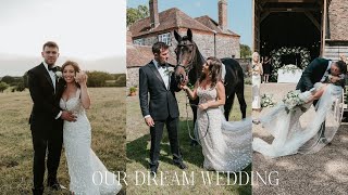 OUR DREAM WEDDING 💍♡ modern rustic country wedding highlights [upl. by Navlys]