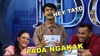 NYANYI LAGU HEY TAYO JURI NGAKAK  Peserta Indonesian Idol ini Paling Gokil  2018 [upl. by Emelia538]