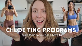 WHICH CHLOE TING PROGRAMS GIVES THE BEST RESULTS A guide to all the programs I tried 🙏🏼💦🍑 [upl. by Liebman]