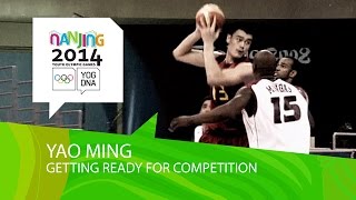 Yao Ming on competition preparation  Nanjing 2014 Youth Olympic Games [upl. by Bartlett]