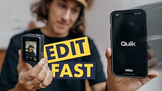 GoPro Quik Video Editing Tutorial  fast and easy mobile workflow [upl. by Linder769]