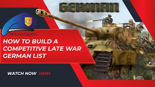 How to build a Late war German list for Flames of war [upl. by Leiram]