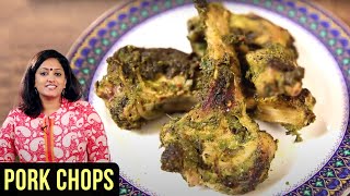 Pork Chop Recipe  How To Make Pork Chops  Indian Pork Chops Recipe By Sneha Nair [upl. by Bultman]