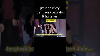 Jimin dont cry I cant see you crying its hurts me 💔💔💔💔bts wepurpleyoubtsandbtsarmy btsarmy [upl. by Ayotahs]