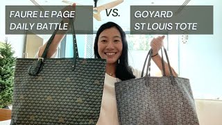 GOYARD ST LOUIS TOTE VS FAURE LE PAGE DAILY BATTLE [upl. by Enitsirc18]