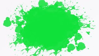 Copyright Free  Ink Splashes Effects  Green Screen Ink Reveal [upl. by Brittan]