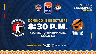 LIVE LigaBetplayDeBaloncesto  Club Deportivo Motilones VS Piratas de Bogotá 2024  10  13 [upl. by Federico407]