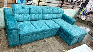 sofa SOFA COME BED L SHAP WHIT STORAGE  MY NO 9920859681  MY ARS IN DESCRIPTION [upl. by Blight]