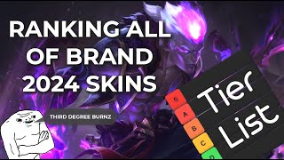 Ranking EVERY BRAND Brainrot Ed Skin 2024 in League of Legends tierlist ranked [upl. by Isabelita635]