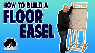 How To Build A Floor Easel  DIY Art Easel  Easy Woodworking Project [upl. by Nylatsirhc858]