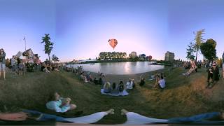 Ballonnenfestival Hardenberg 2018 full HD 360 graden film [upl. by Milewski]