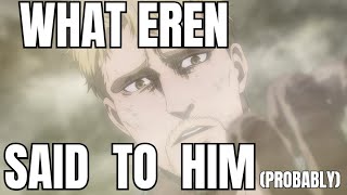 What Eren said to Reiner in Paths probably [upl. by Almund]