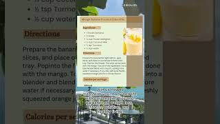 Mango Banana and Coconut Milk Smoothie  Coconut milk banana smoothie recipe Shorts [upl. by Iong]