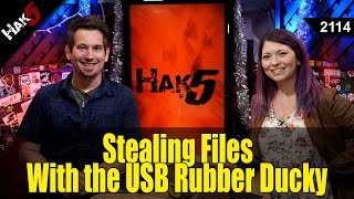 Stealing Files with the USB Rubber Ducky Pt 3  Hak5 2114 [upl. by Selima]