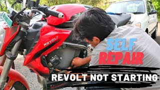 Revolt 400 not starting due to immobilizer fault Self repair solution to start bike [upl. by Anyrak]