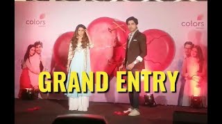 Jennifer Winget amp Harshad Chopra GRAND ENTRY At Bepannaah बेपनाह Show Launch  Colors [upl. by Lauro612]