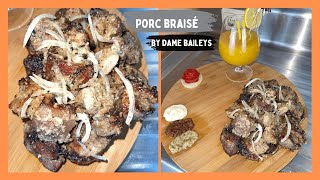 recette du Porc braiséassaisonnement du porcviande braisé bien épicé Camerounpartie 1 [upl. by Ymarej]