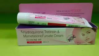 Hydroquinone Tretinoin amp Mometasone Furoate Cream Uses In Hindi  ELOSONE HT Skin Cream Uses [upl. by Dexter]