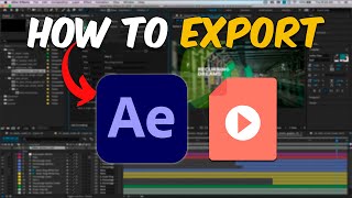 How to Export Videos in After Effects 2024 [upl. by Terrell]