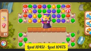 Gardenscapes  Level 10451  Level 10475   All Puzzles  Gameplay PART  468 [upl. by Pellet]