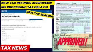 2024 IRS TAX REFUND UPDATE  Refunds Approved Processing Delays Transcript Updates IRS Notices [upl. by Socrates]