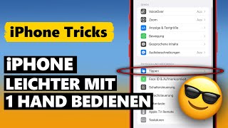 iPhone EINFACHER mit einer Hand BEDIENEN  7 Tricks für den Einhandmodus [upl. by Amr]