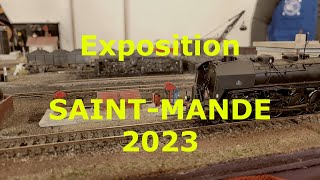 Exposition modélisme ferroviaire Saint Mandé 2023 les réseaux [upl. by Airemaj116]