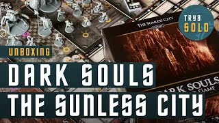 🇬🇧 Dark Souls The Board Game  The Sunless City Standalone Core Set  unboxing [upl. by Bobby]