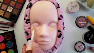 ASMR Skincare and Makeup on Mannequin No Talking [upl. by Tammara78]