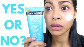 NEW REVIEW Neutrogena Hydro Boost Sunscreen [upl. by Ennovyhc129]