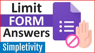 How to Limit Multiple Choice Responses in Google Forms [upl. by Ayo364]