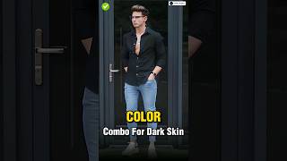 Color Combination For Dark Skin Boys ✅  shorts viral [upl. by Kunin]