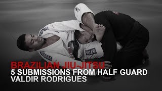 BJJ 5 Submissions From Half Guard  Evolve University [upl. by Thirzia889]