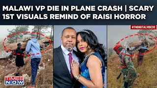 Malawi VicePresident 9 Killed In Plane Crash 1st Visuals Remind Of Raisi What Led To Tragedy [upl. by Limbert]