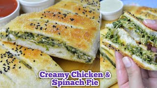 Chicken Pie RecipeChicken Pie Dough RecipeChicken Spinach Bake RecipeChicken Pie At Home [upl. by Aennil]