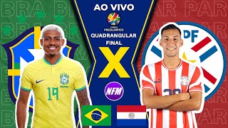 🇧🇷 BRASIL 0x1 PARAGUAI 🇵🇾  QUADRANGULAR  PRÉOLÍMPICO  AO VIVO COM IMAGENS DO ESTÚDIO SUB23 [upl. by Jewel554]